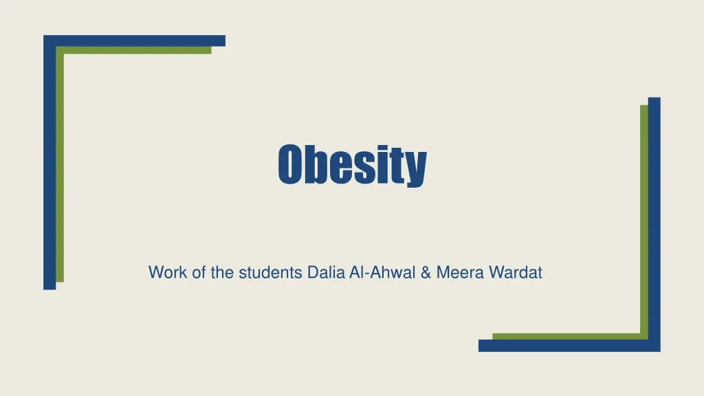 obesity