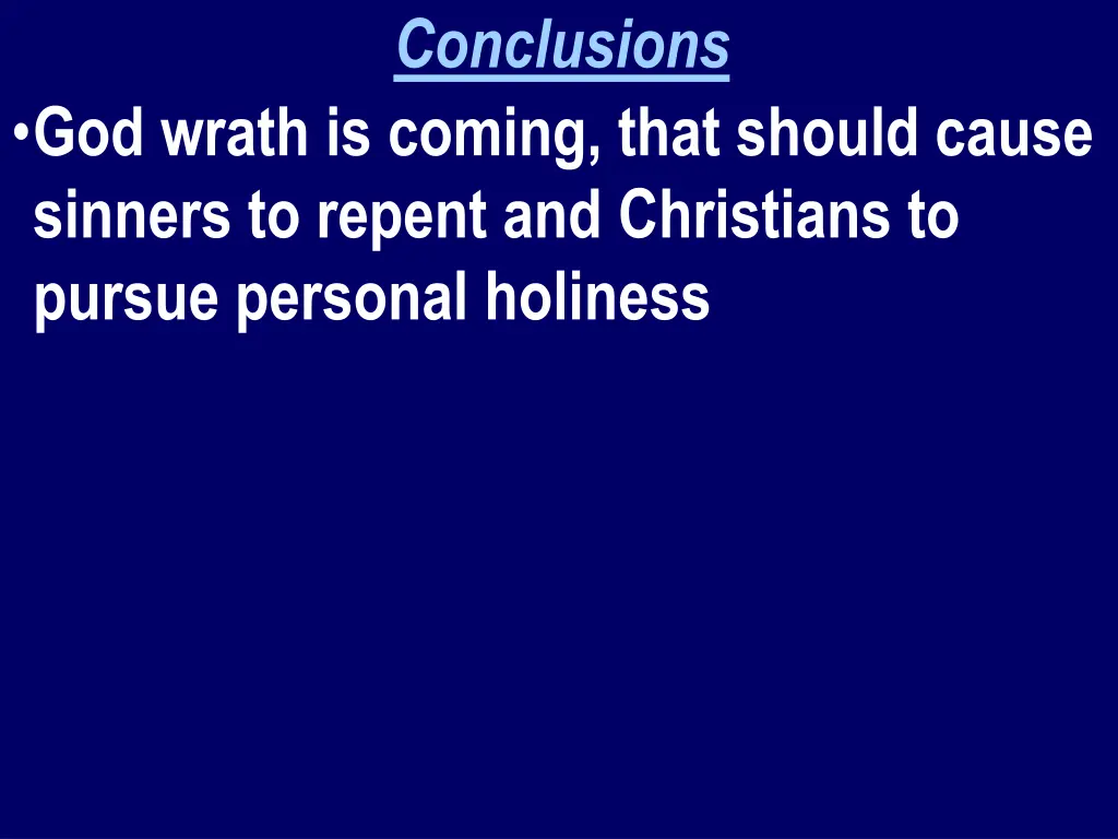 conclusions 2