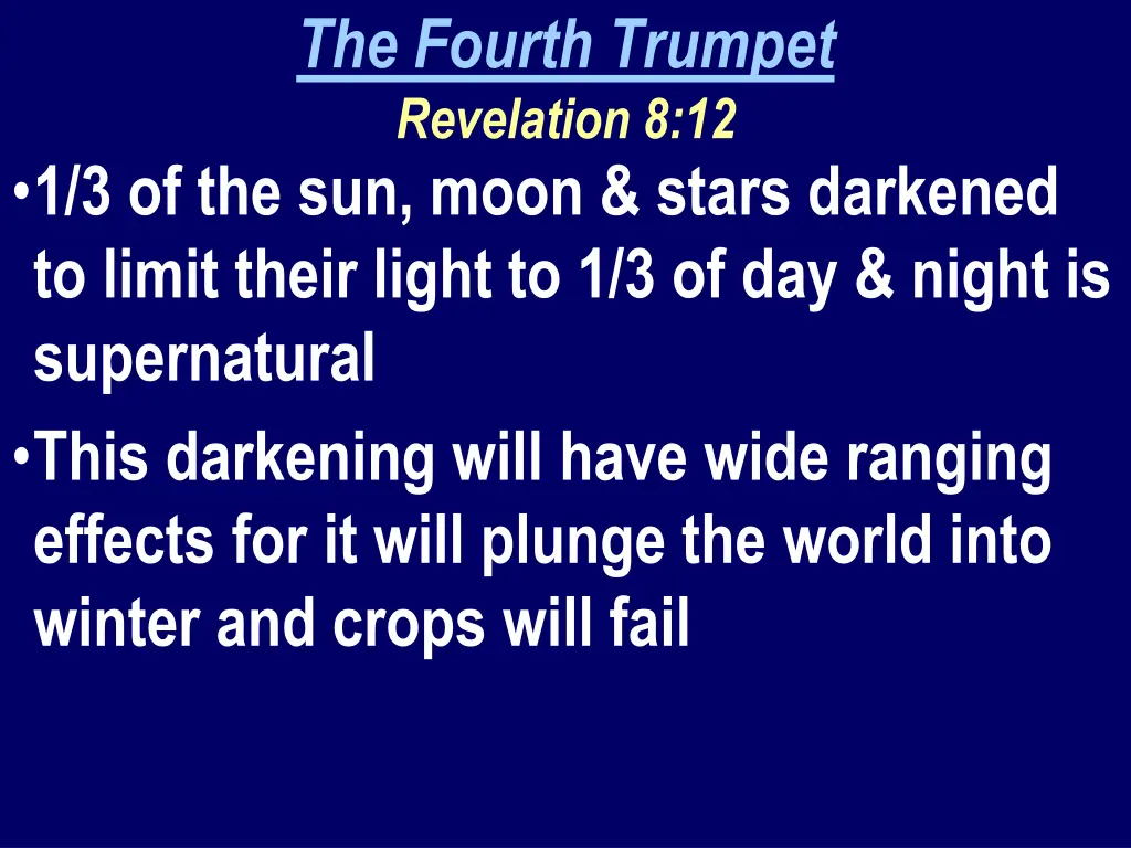 the fourth trumpet revelation 8 12 1