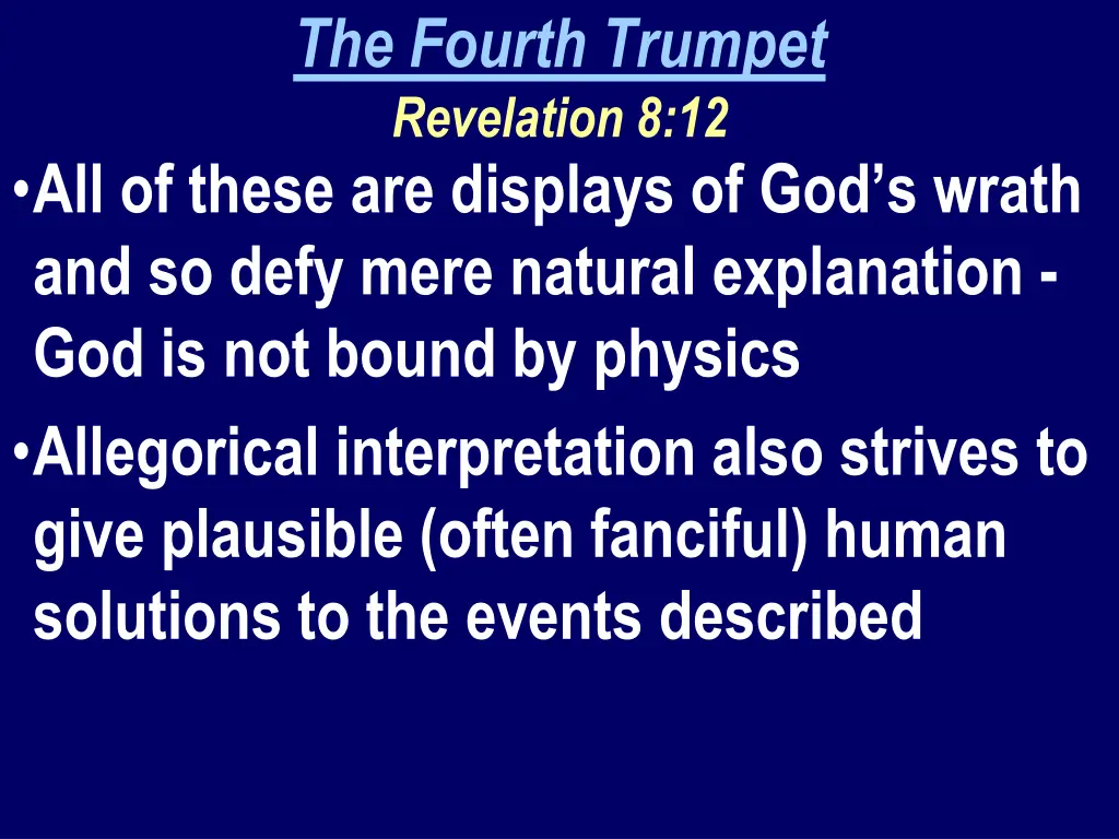 the fourth trumpet revelation 8 12 2