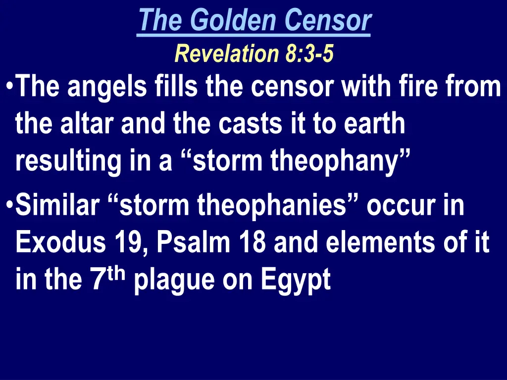 the golden censor revelation 8 3 5 1