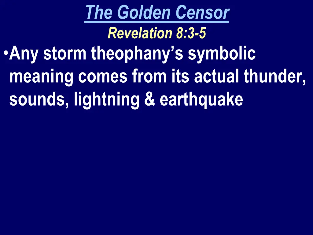 the golden censor revelation 8 3 5 2