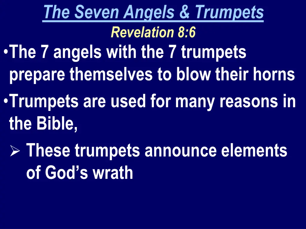 the seven angels trumpets revelation