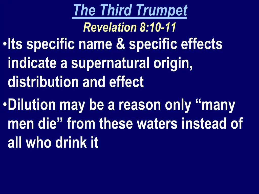 the third trumpet revelation 8 10 11 1