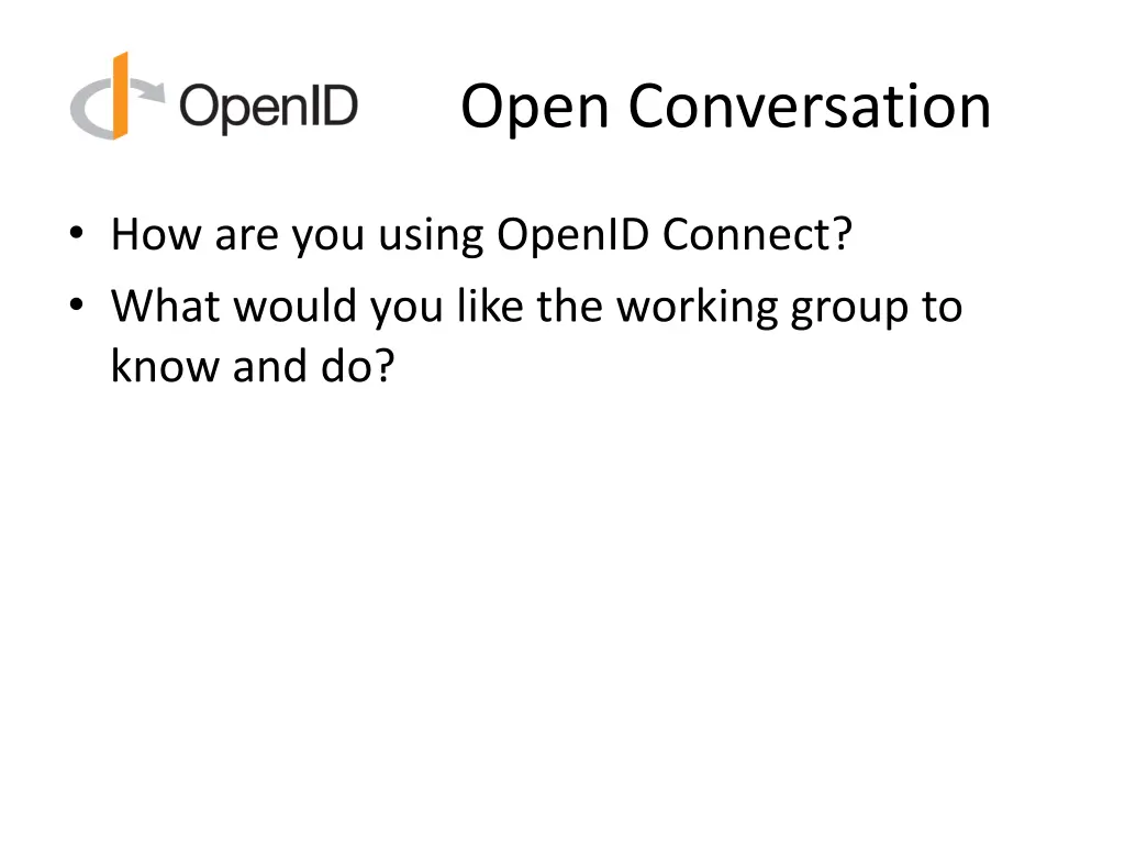 open conversation