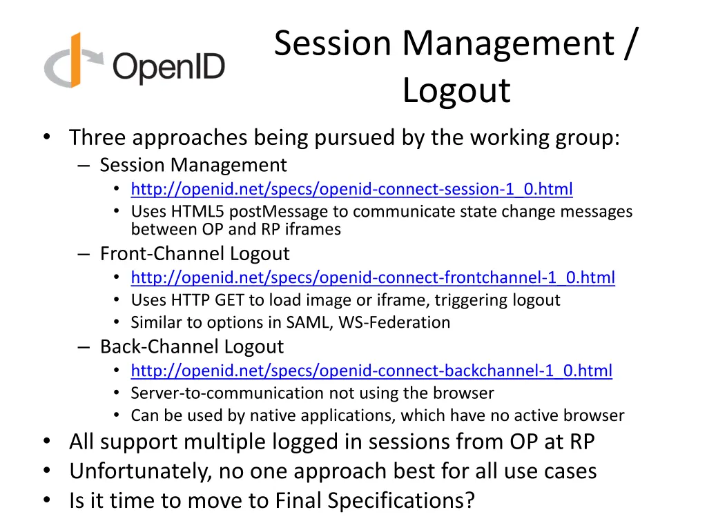 session management logout