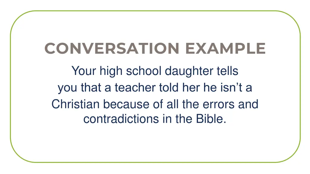 conversation example