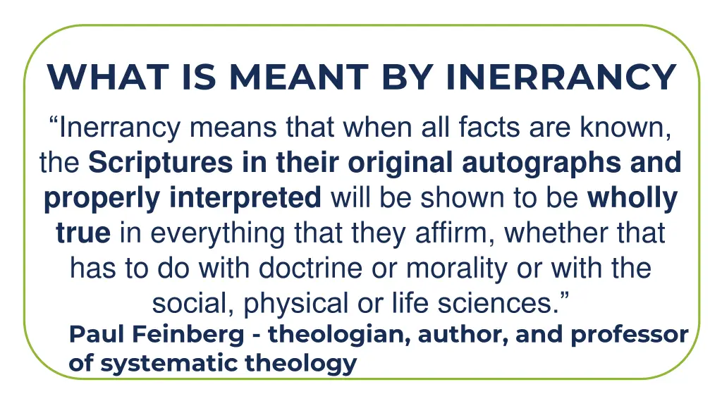 what is meant by inerrancy
