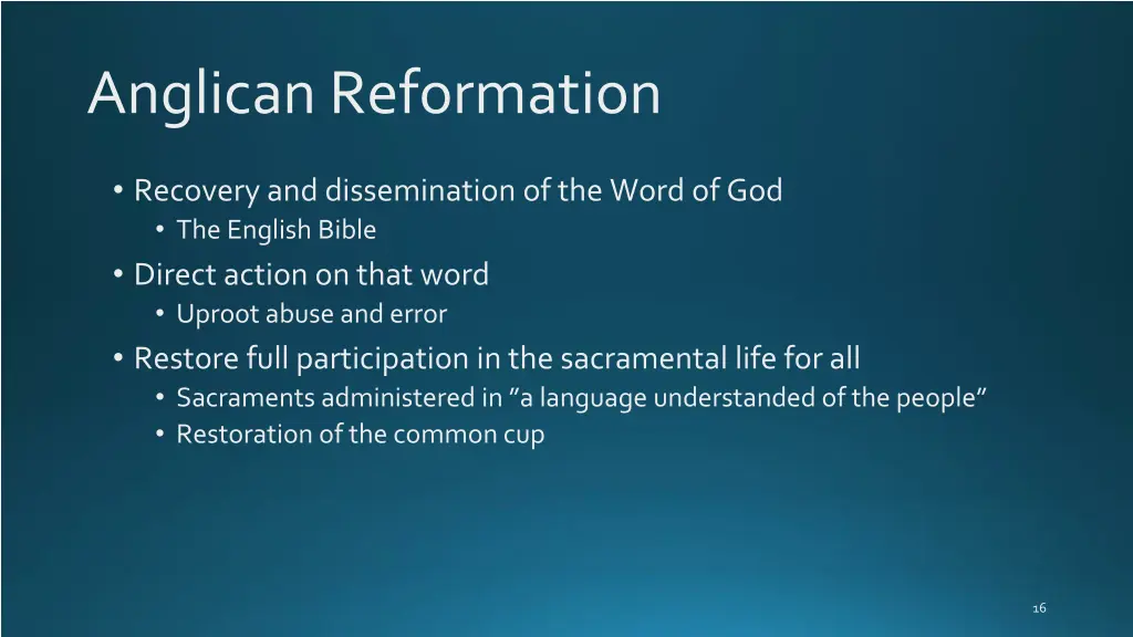 anglican reformation