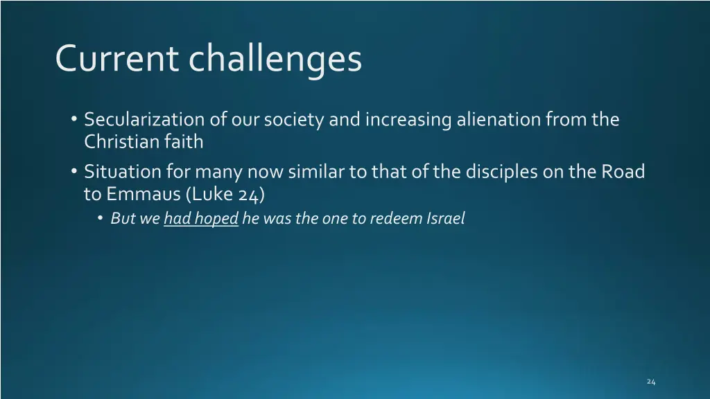 current challenges