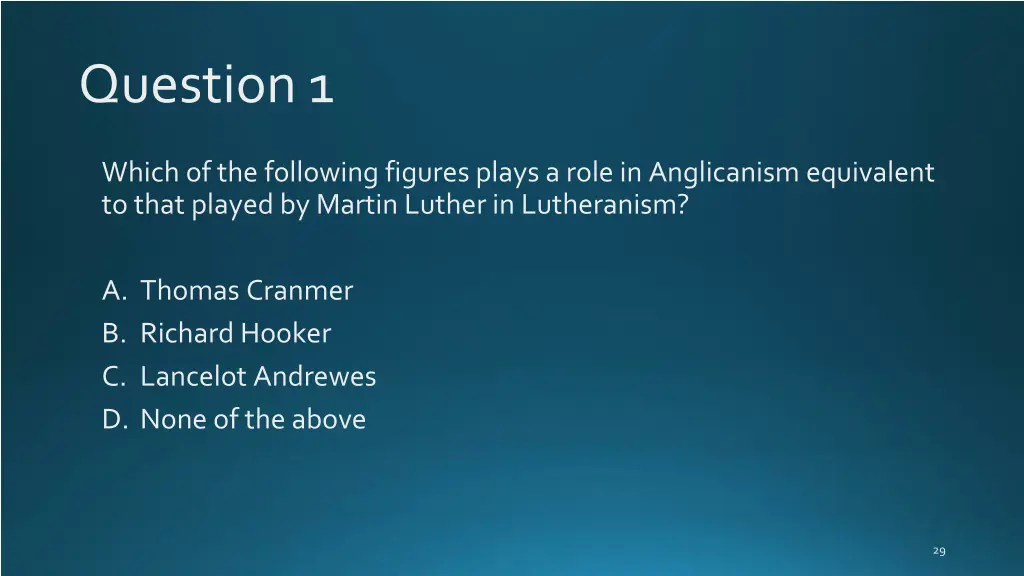 question 1