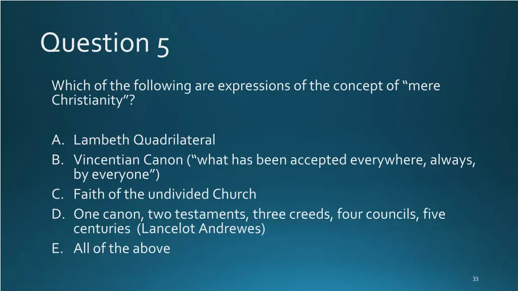 question 5