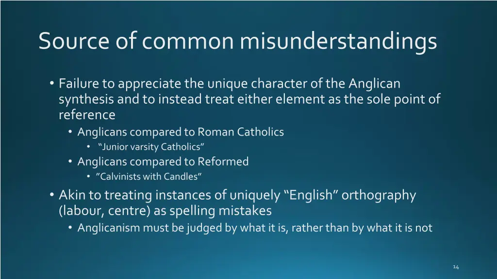 source of common misunderstandings