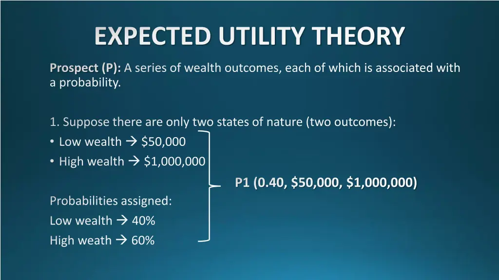 expected utility theory 3