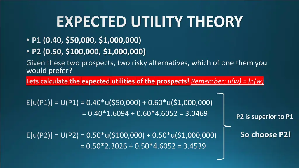 expected utility theory 5
