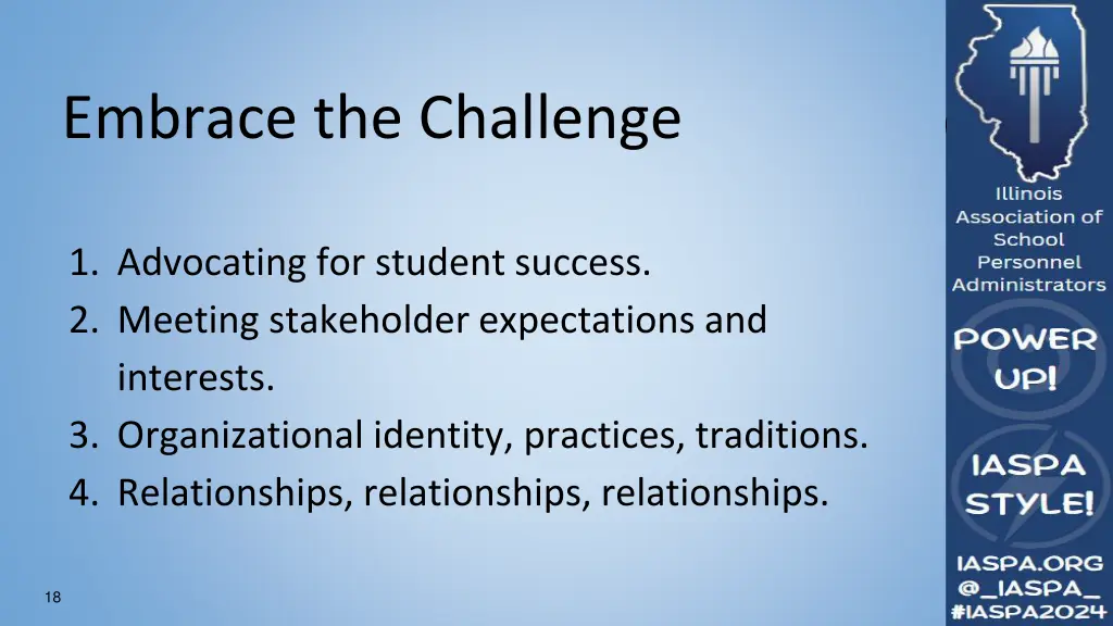 embrace the challenge