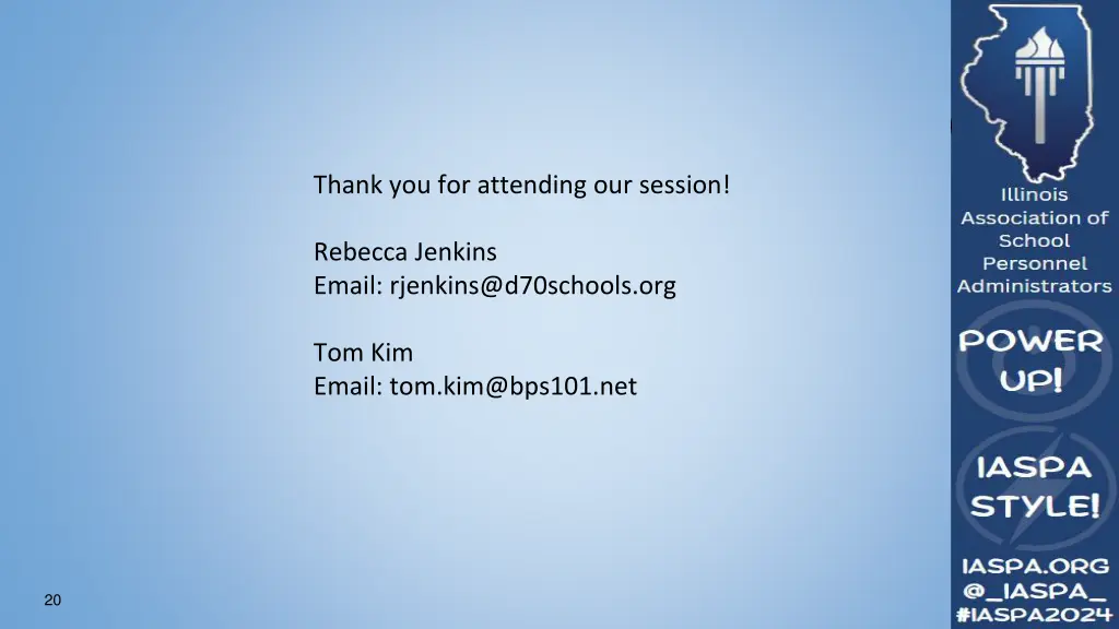 thank you for attending our session