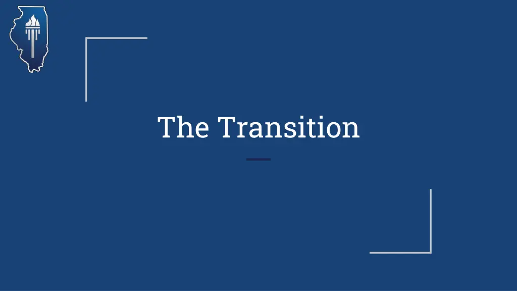 the transition
