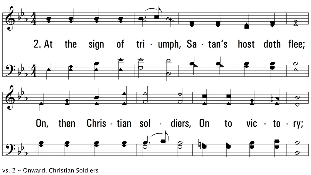 vs 2 onward christian soldiers