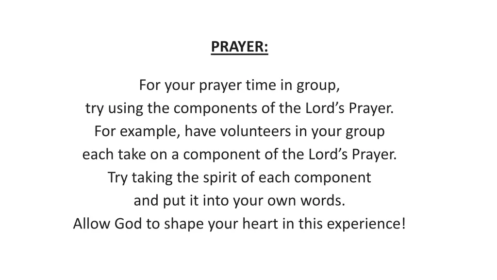 prayer