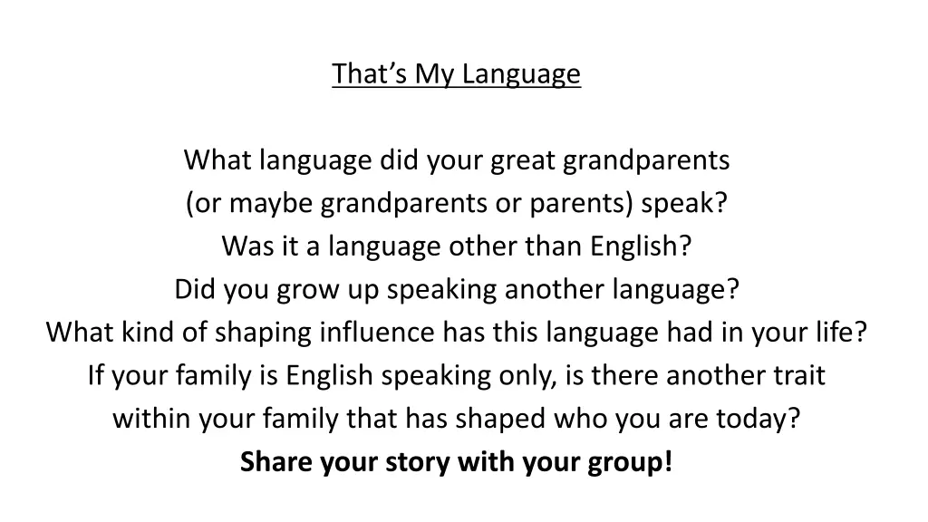 that s my language