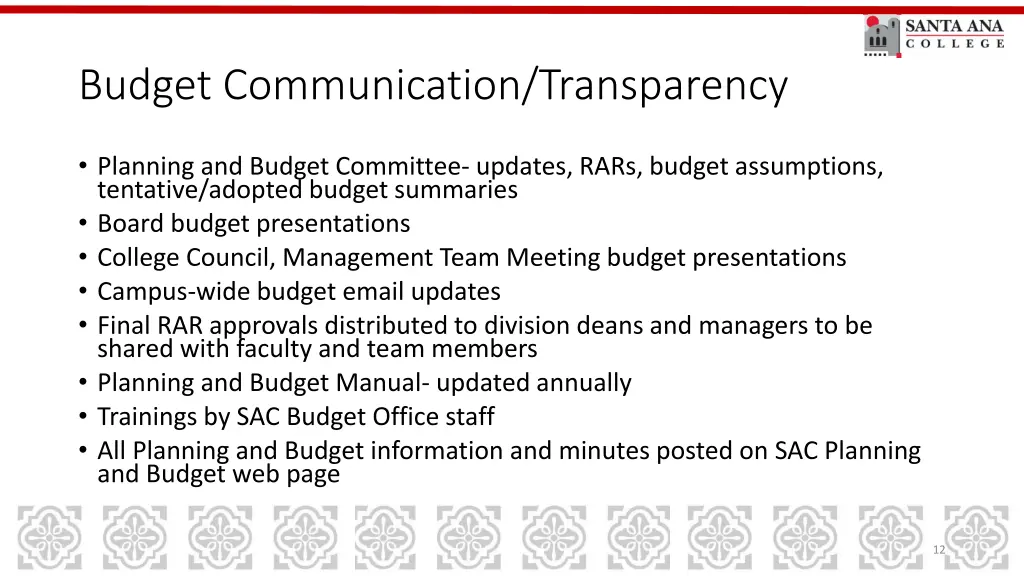 budget communication transparency