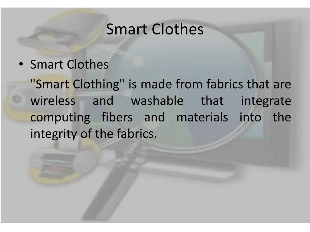 smart clothes