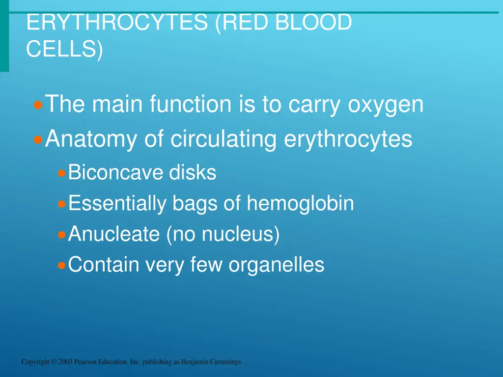 erythrocytes red blood cells