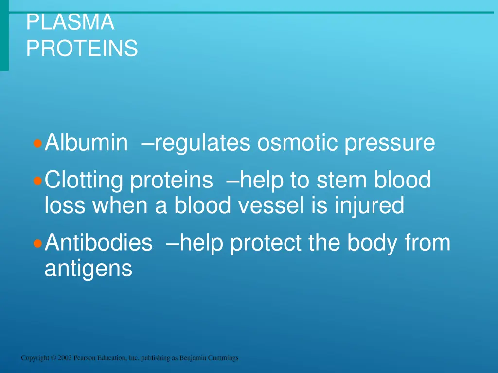 plasma proteins