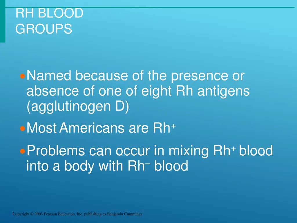 rh blood groups