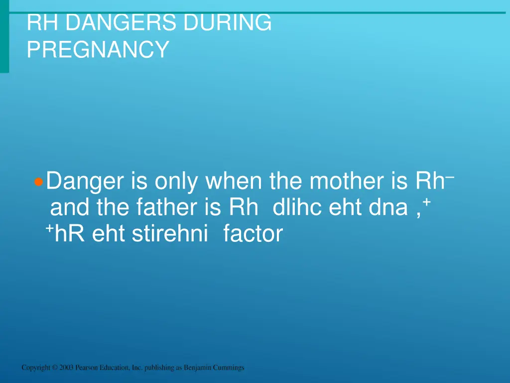 rh dangers during pregnancy