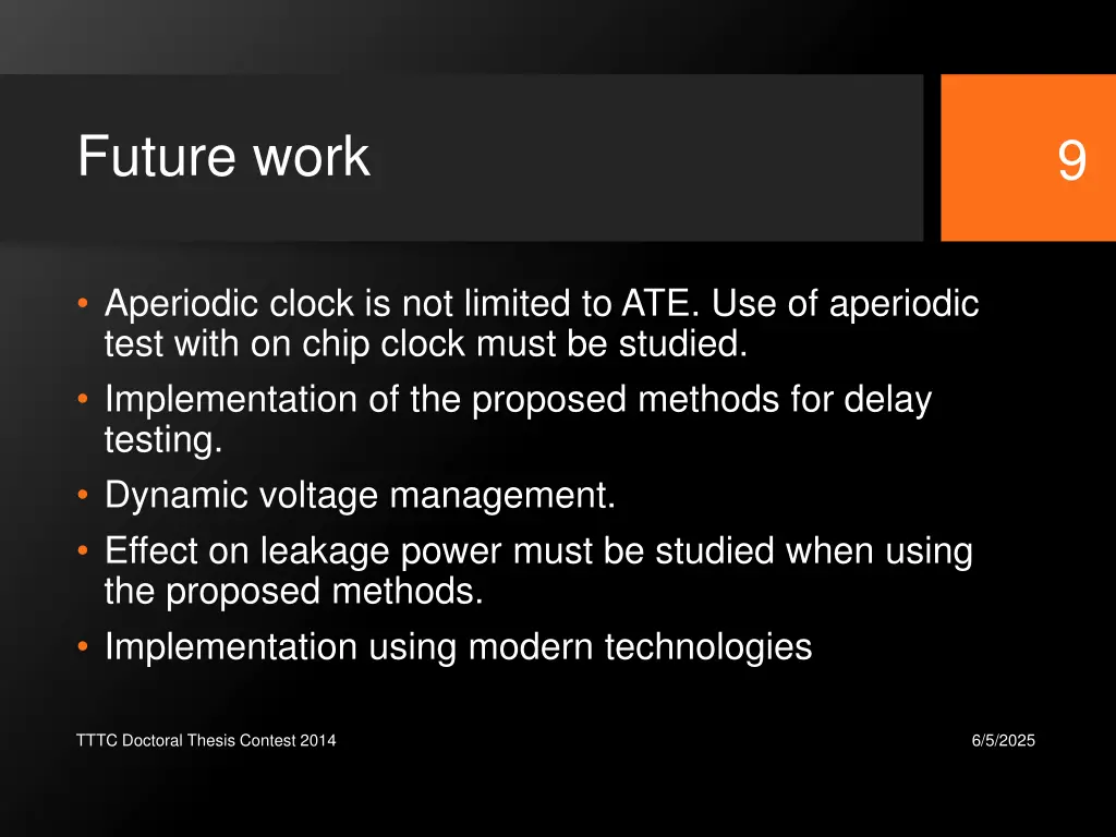 future work