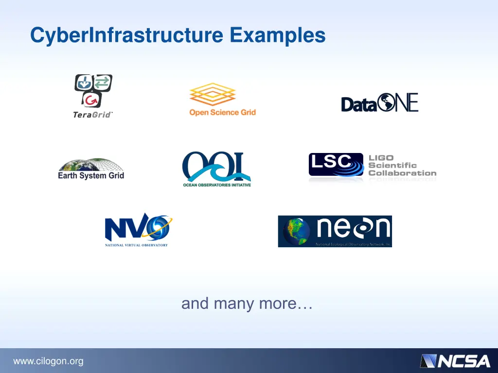 cyberinfrastructure examples