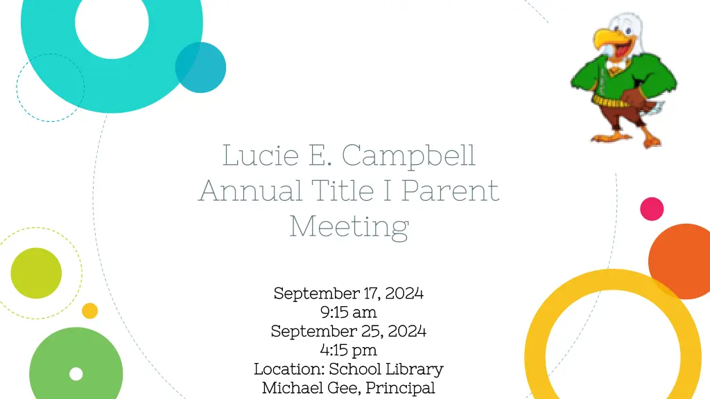 lucie e campbell annual title i parent meeting