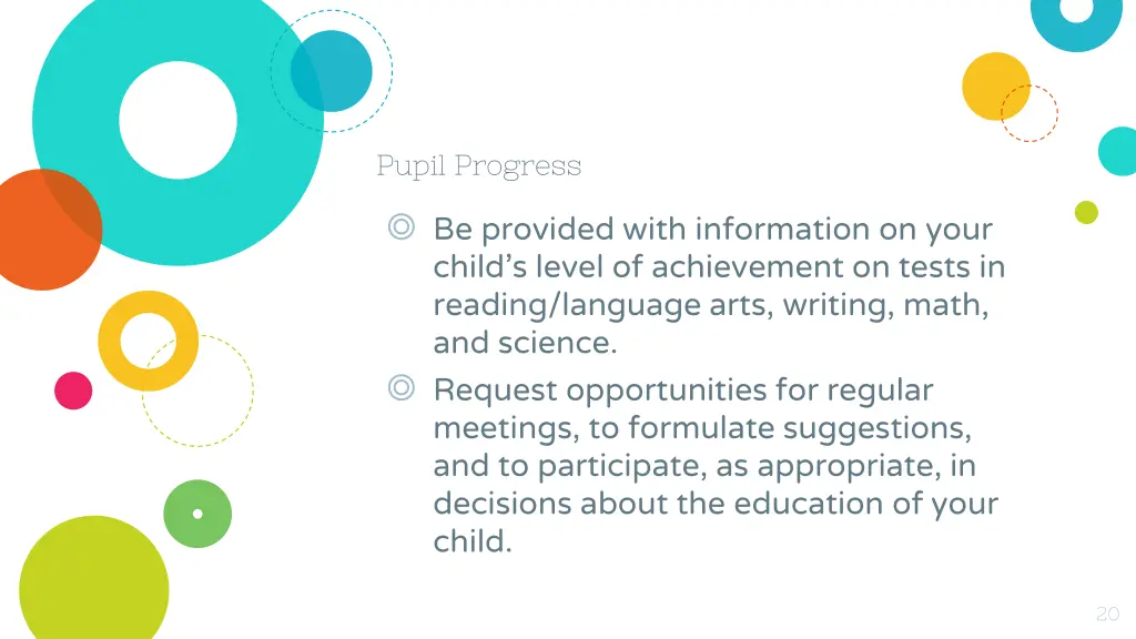 pupil progress