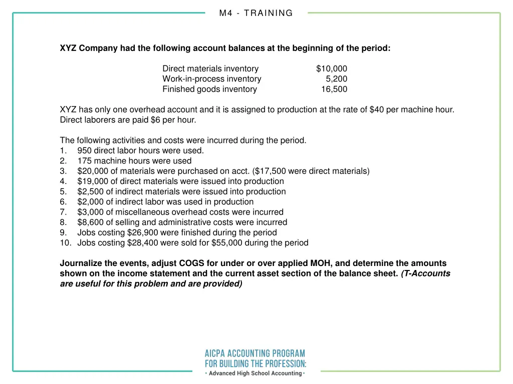 m4 training 15