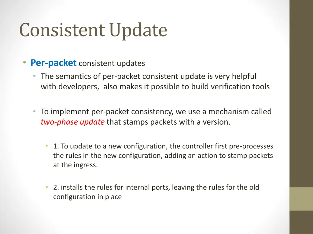 consistent update 1