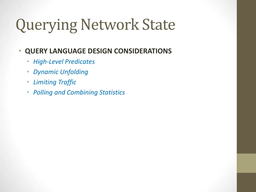 querying network state 1