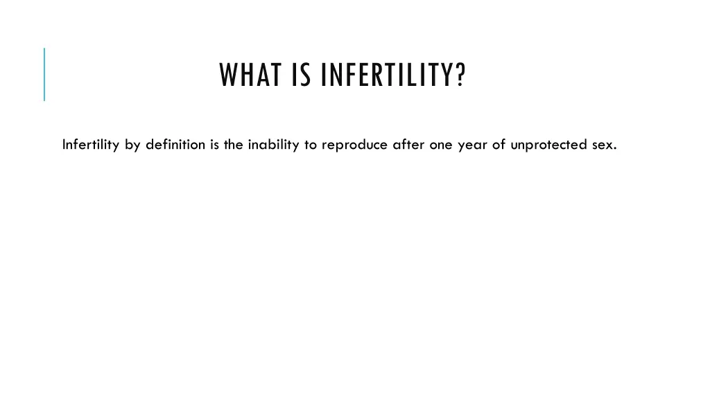 what is infertility