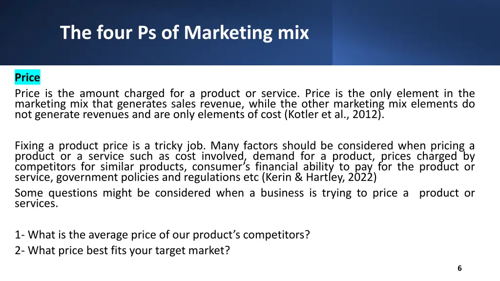 the four ps of marketing mix 1