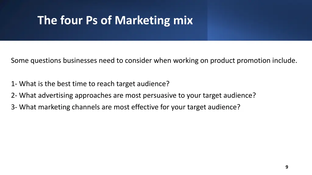 the four ps of marketing mix 4