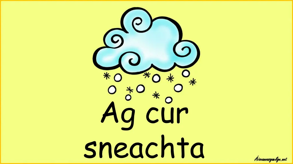 ag cur sneachta