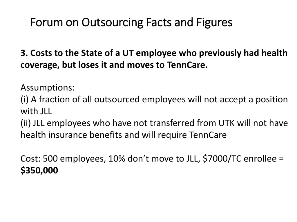 forum on outsourcing facts and figures forum 3