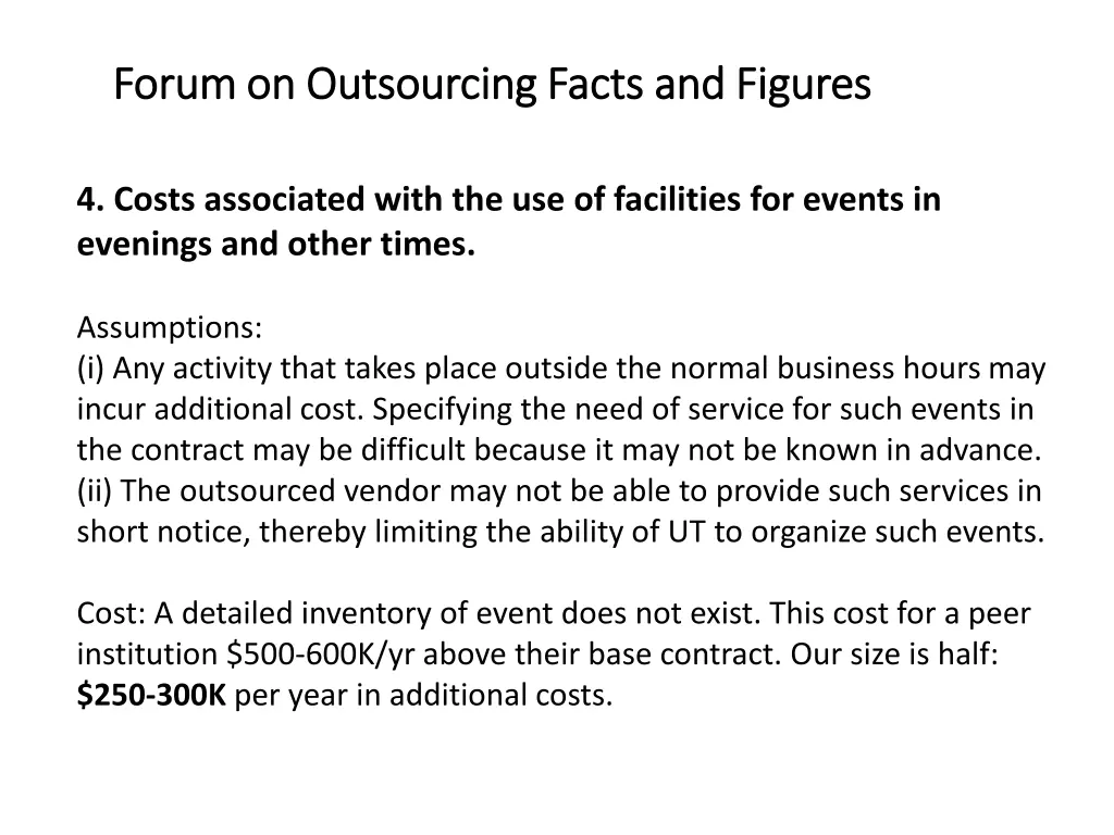 forum on outsourcing facts and figures forum 4