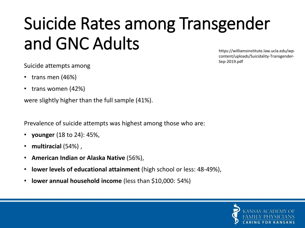 suicide rates among transgender suicide rates