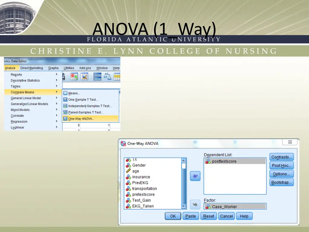 anova 1 way