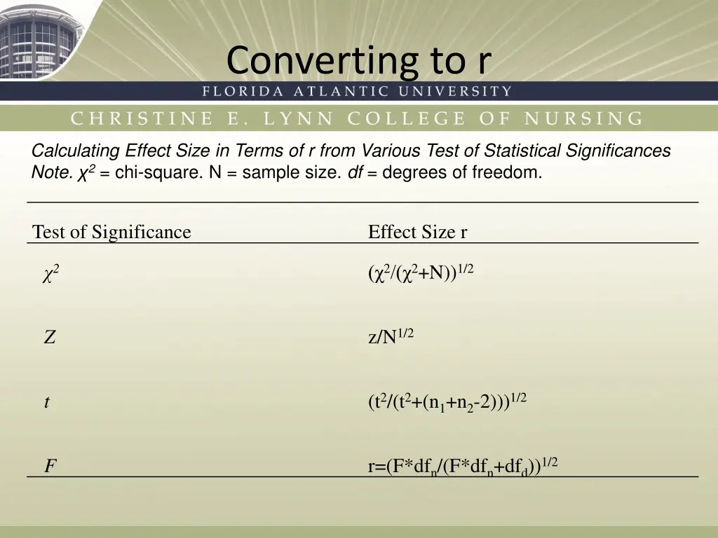 converting to r
