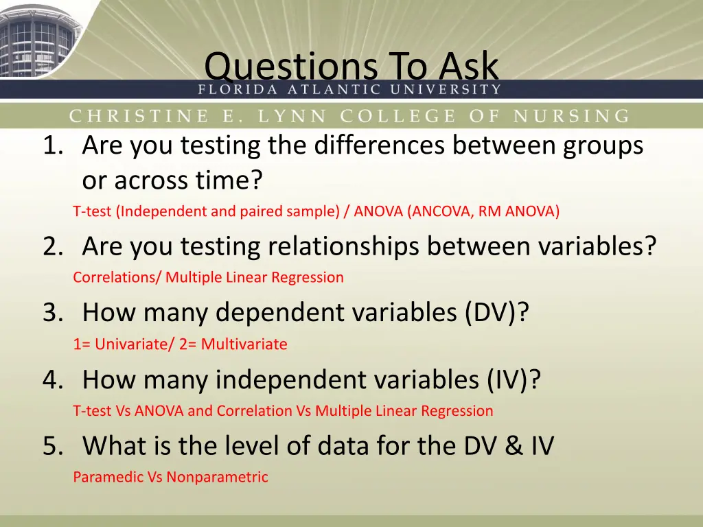 questions to ask