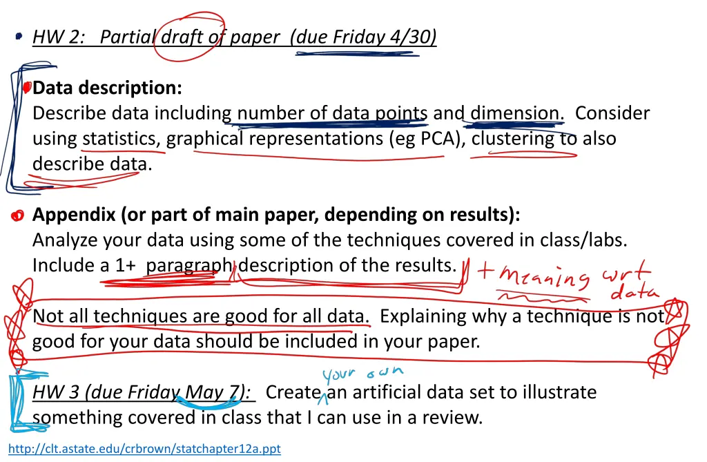 hw 2 partial draft of paper due friday 4 30