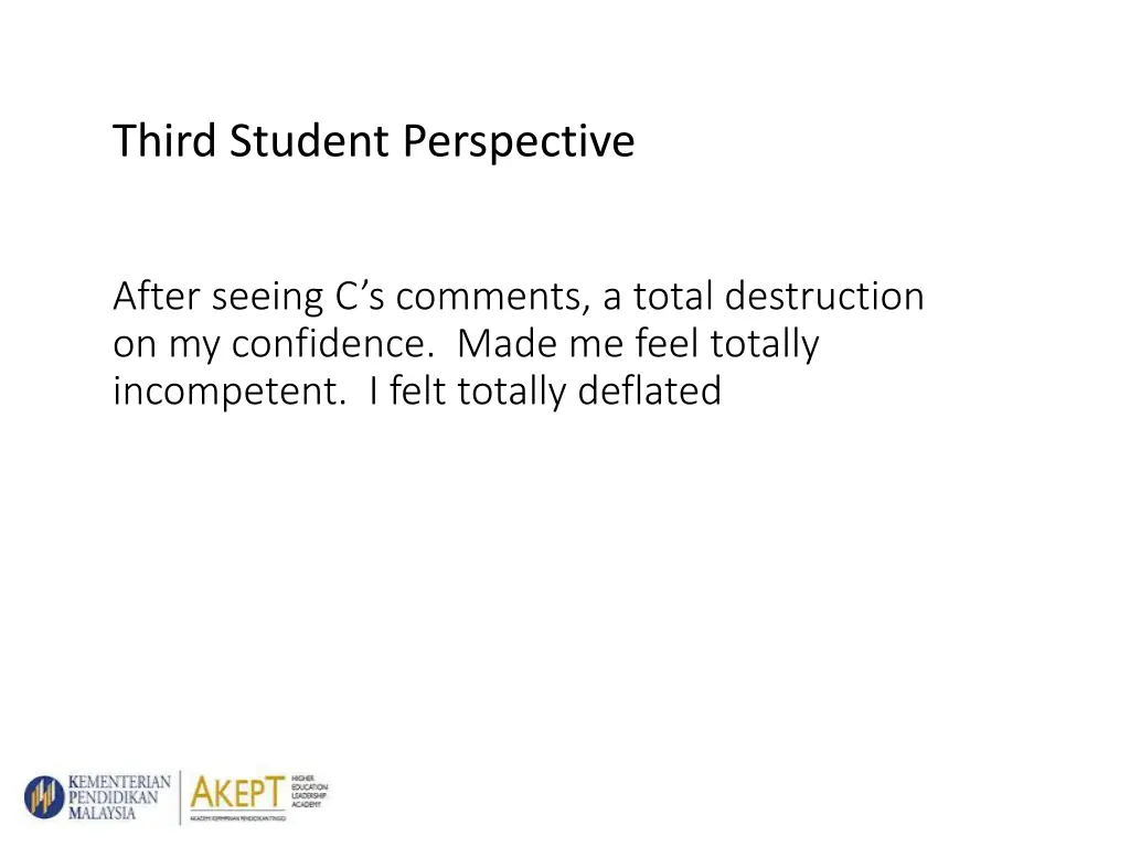 third student perspective
